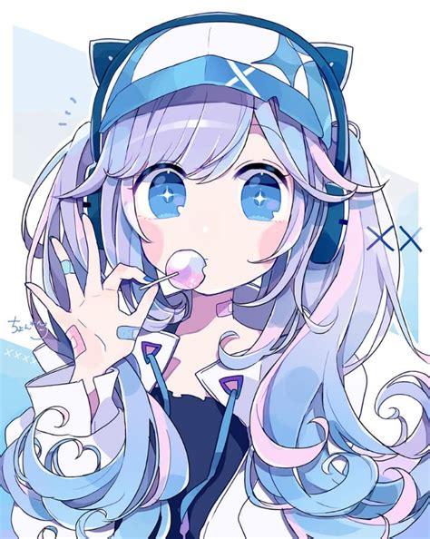 糖果甜美女生头像动漫版