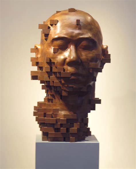 像素化木雕 | 台湾艺术家 韩旭东（Hsu Tung Han）|韩旭东|木雕|艺术家_新浪新闻