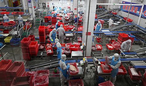 实拍中国双汇火腿肠的生产过程 自动化流水线