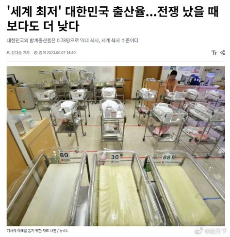 韩国历年生育率变化|生育率|韩国|韩国人_新浪新闻