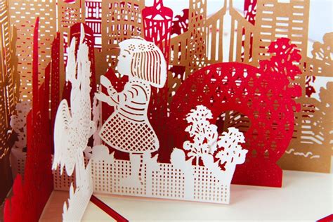 广州城市剪影 手工创意立体贺卡剪纸卡片定制生日3D纸雕镂空建筑-阿里巴巴