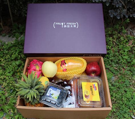 【生鲜水果盒】水果礼盒包装设计定制|梨子精装盒制作 天地盖盒 硬纸板精裱盒-汇包装