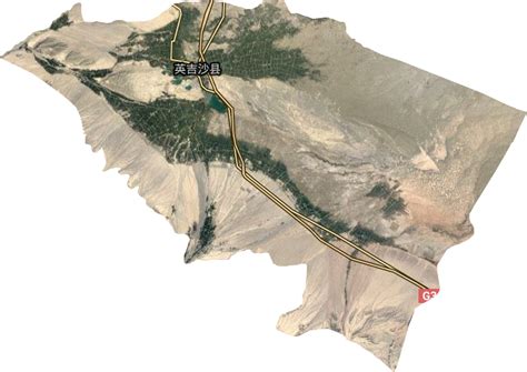 喀什地区英吉沙地图,喀什地区地形图,喀什地区区域图_大山谷图库