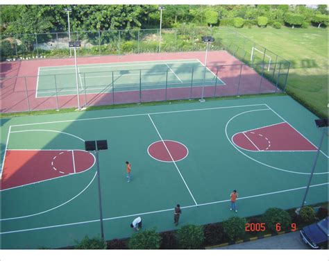 成都市观东社区epdm篮球场 - 塑胶场地案例 - 四川锦泰鸿飞建筑工程有限公司