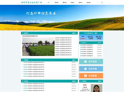 农业公司网站模板_农业公司网站源码下载-PageAdmin T8713