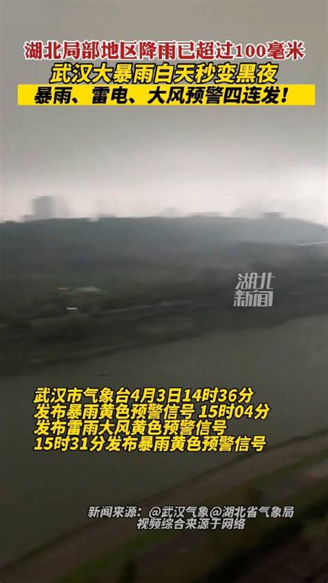 武汉大暴雨白天秒变黑夜|武汉市|暴雨|气象台_新浪新闻