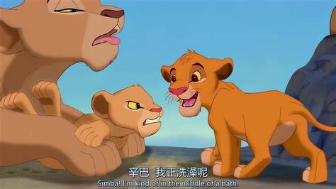 狮子王：辛巴和小伙伴去水潭玩，妈妈有点不放心！