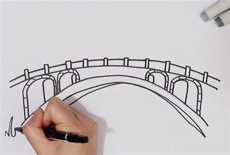 小桥儿童画怎么画 小桥简笔画顺序 - 水彩迷