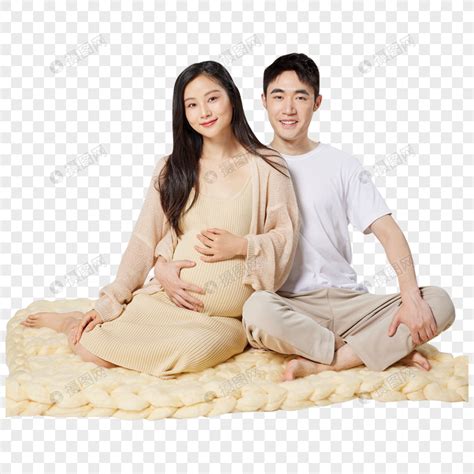 幸福的年轻夫妻孕照写真元素素材下载-正版素材402401887-摄图网
