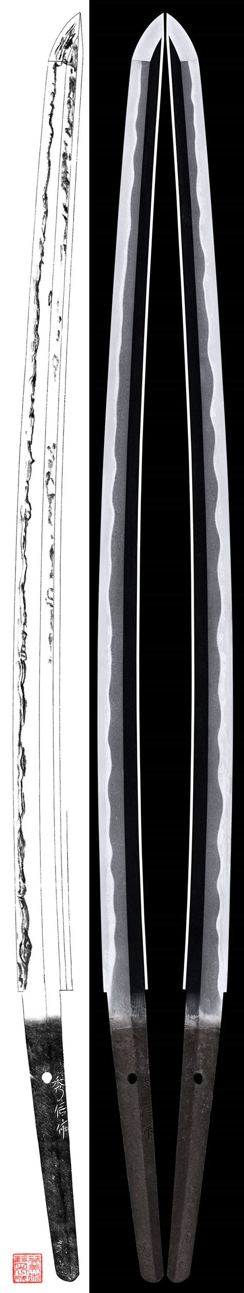 刀：秀信作（土佐）_打刀 太刀 Katana&Tachi - 葵美术在中国的唯一直营代表机构 |日本刀販売|日本刀.刀剣販売|日本古董刀|进口日本刀