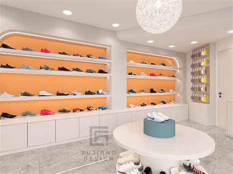 鞋店设计案例：纯净线条和强调简单几何的空间_S子衿设计-站酷ZCOOL