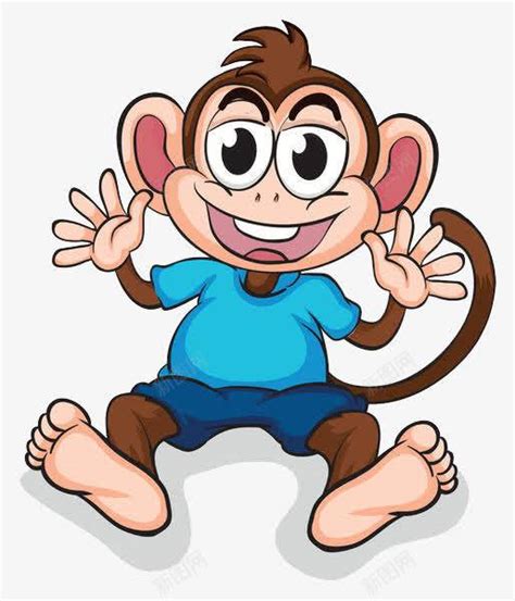 挥手的猴子png图片免费下载-素材7xJUVVaaU-新图网