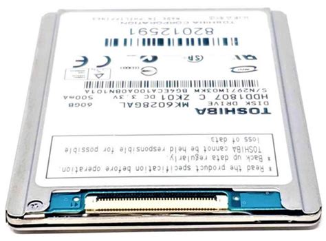 HP 467811-001 - 60GB 4200RPM 5mm 1.8" Slim ZIF PATA Hard Drive for HP ...
