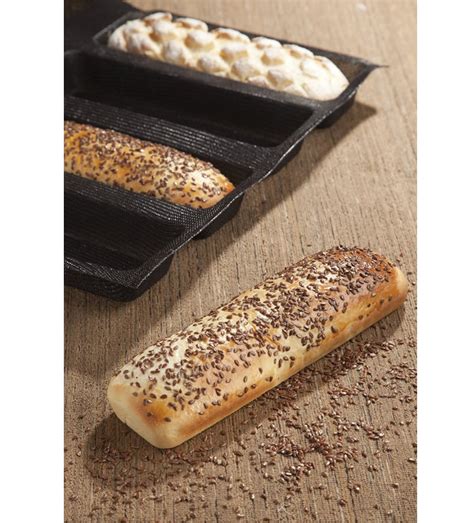 赛百味风味面包用模具 380X250MM 4联9寸硅胶面包法棍烘焙用模具-淘宝网