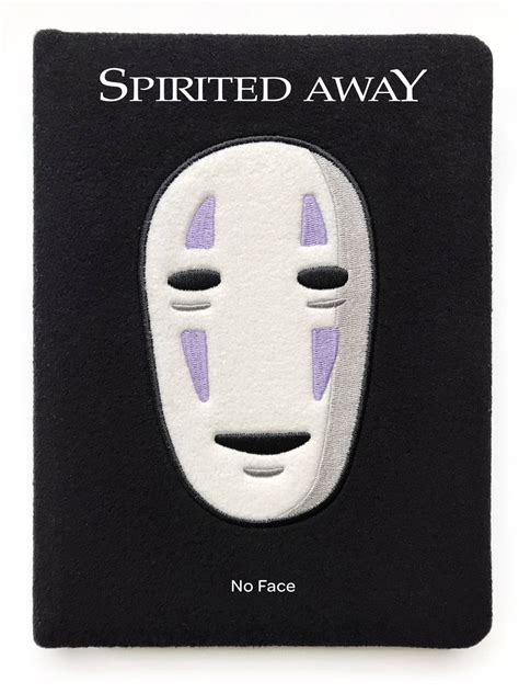 Notebook - Studio Ghibli Spirited Away - No Face Black Plush Cover ...