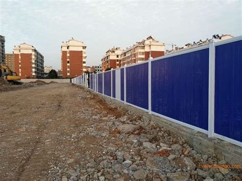 工地施工临时护栏简易围挡厂家 工程防护铁皮围挡板 蓝色彩钢围挡-阿里巴巴