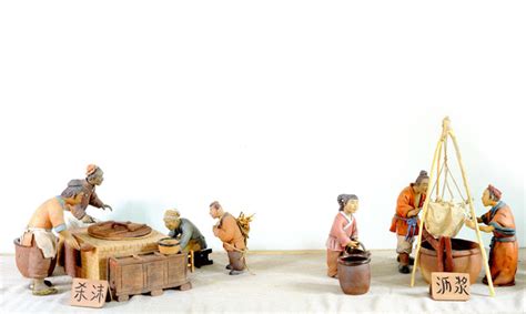 古代豆腐作坊场景,其它,文化艺术,摄影,汇图网www.huitu.com