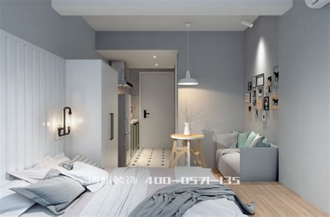 家的温暖|杭州小型公寓精装修设计，单身公寓的室内设计改造 - 博妍装饰