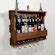 Loon Peak® Bradfield 8 Bottle Wall Mounted Wine Bottle & Glass Rack ...