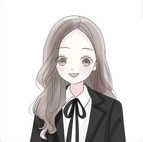卡通甜美女生手绘头像