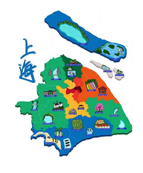 手绘上海旅游地图图片_png素材免费下载_设计图片大全 - 设计盒子