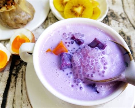 紫薯椰汁西米露 – 小美食谱中心