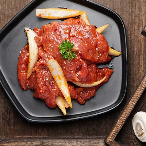汉拿山 烤牛肉 400g/袋 腌制 韩式烤肉食材 牛肉片生鲜 烧烤半成品方便菜 店铺同款-商品详情-菜管家