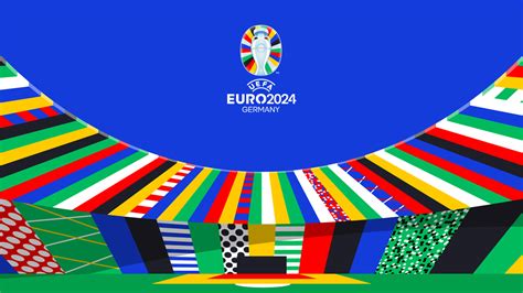 柏林奥林匹克体育场展示2024欧洲杯标志，融合各成员国旗色彩-直播吧zhibo8.cc