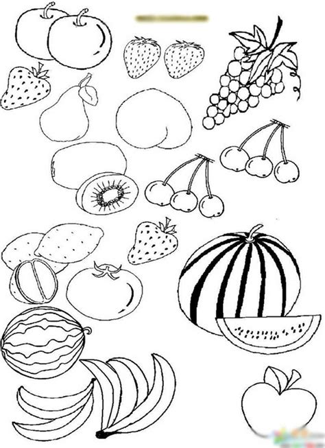 秋收果实简笔画,丰收的果实简笔画,果实简笔画_大山谷图库