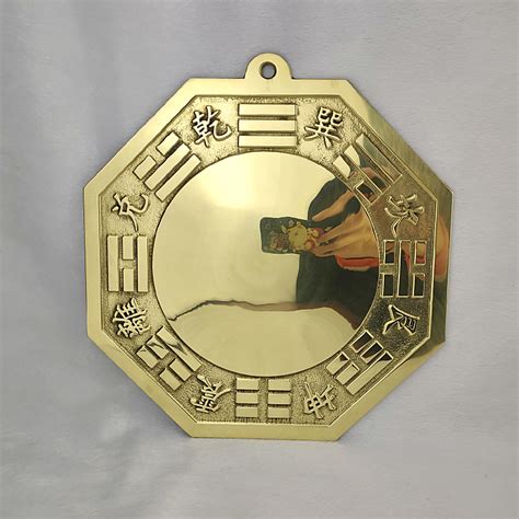 全铜八卦镜凹镜凸镜平面镜黄铜实心镜客厅大门窗户挂件饰品工艺品-淘宝网