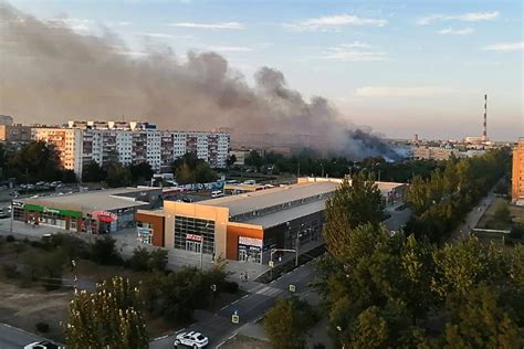 俄罗斯伏尔加格勒州一市场发生火灾