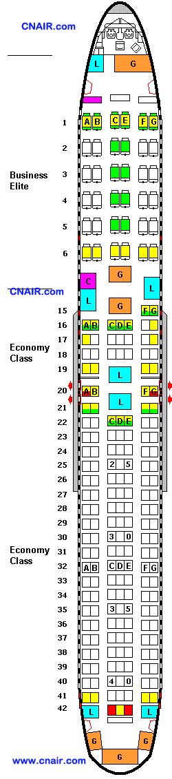 波音767座位图图片