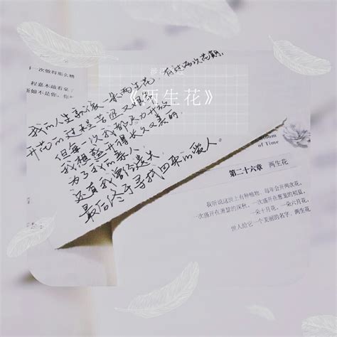 岁月是朵两生花》#唐七 小说文字摘录 手… - 堆糖，美图壁纸兴趣社区
