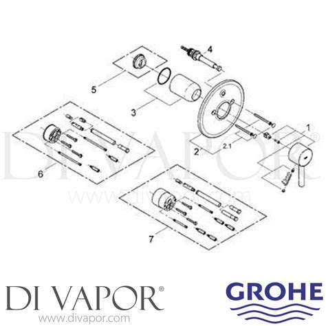 Grohe 19285 Essence Single-Lever Bath/Shower Mixer Spare Parts