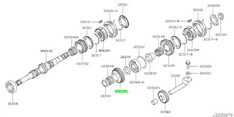 Купить Nissan 322706A0A0 (32270-6A0A0) Gear Assembly, Fourth Input ...