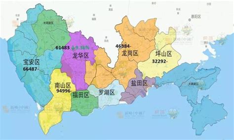 深圳行政区地图图片
