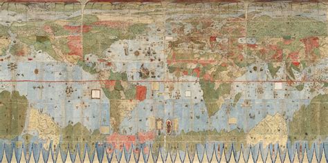 1587 Map of The World - Latin