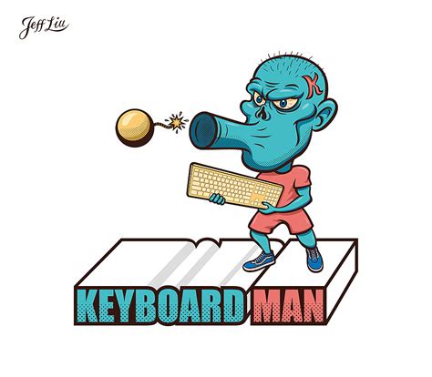 键盘侠KeyboardMan|插画|艺术插画|德罗丰Deroff - 原创作品 - 站酷 (ZCOOL)