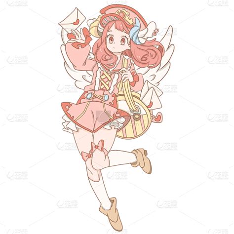 手绘温柔天使头像女生