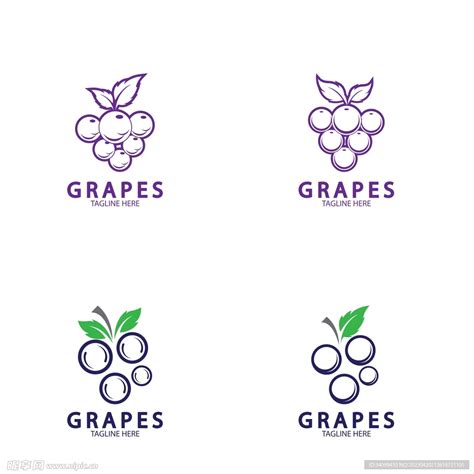 葡萄logo设计图__广告设计_广告设计_设计图库_昵图网nipic.com