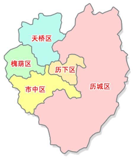 济南行政区划地图 交通