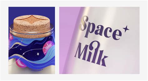 Space Milk牛奶概念品牌设计-古田路9号-品牌创意/版权保护平台