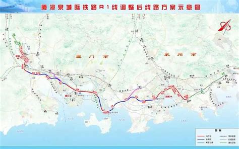 2020厦漳泉城际铁路R1线线路图（9月15日）- 泉州本地宝