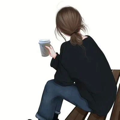 手绘头像温柔女生真人
