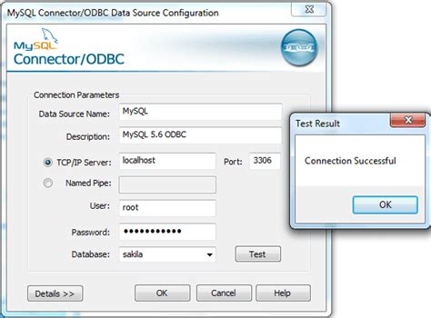 Configure ODBC drivers for MySQL
