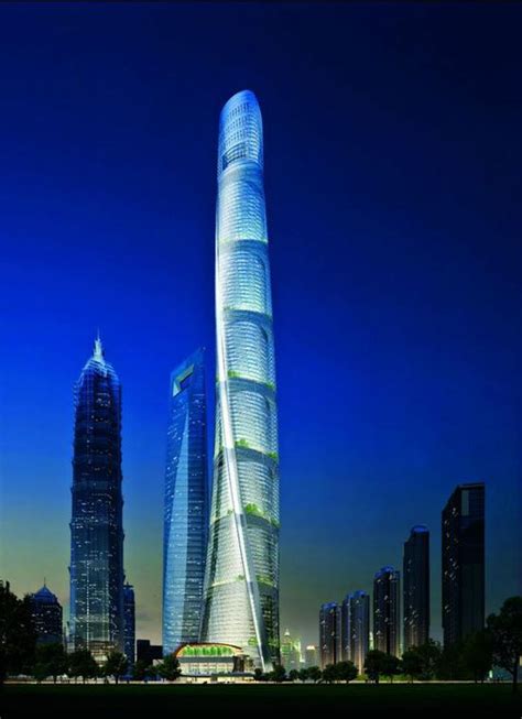 世界第二高楼上海中心大厦完工 55秒可达119层|高楼|上海_新浪新闻