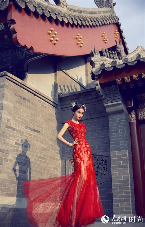 Angelababy《云中歌》人气爆棚 古典婚纱照曝光 - 中国网 • 山东