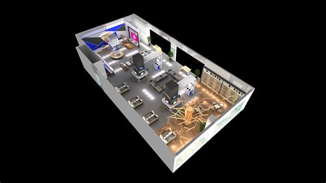 移动营业厅效果图设计图__室内模型_3D设计_设计图库_昵图网nipic.com