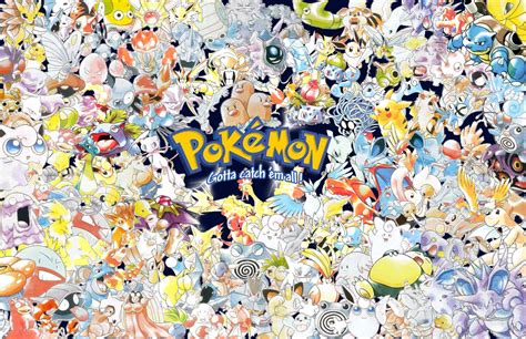 Original 150 Pokemon Poster