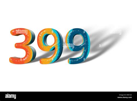 3d number 399 hi-res stock photography and images - Alamy